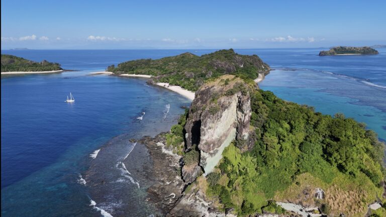 Einsame Insel von oben